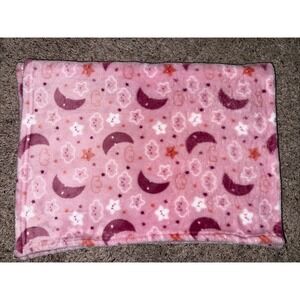 Baby Blanket Lovey Little Joy Moon Stars Cloud  Pink Baby Toddler Crib